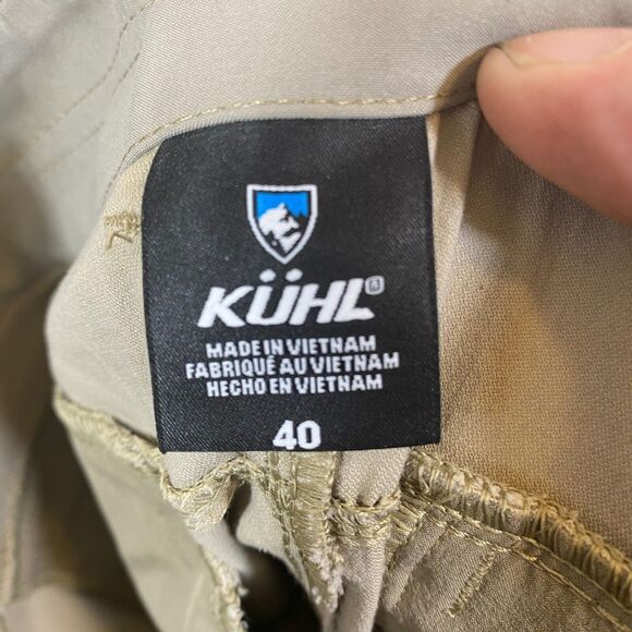 Kuhl Mens Beige Resistor Shorts Mens 40 Casual Performance Outdoor Golf Chino - Picture 11 of 13